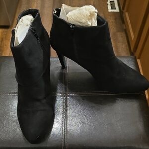 Madeline Black Heeled Boots
